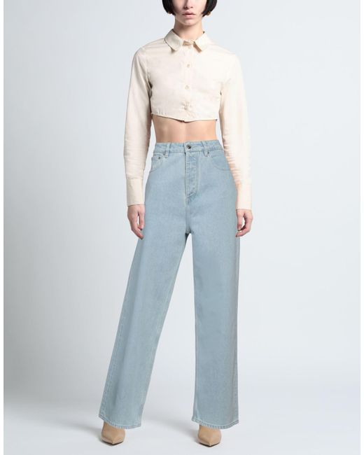 Nanushka Blue Jeans Cotton