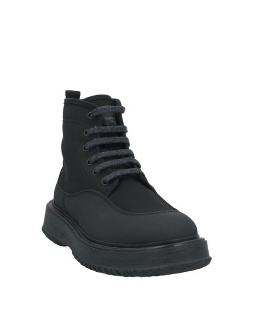 Hogan Black Ankle Boots Textile Fibers for men
