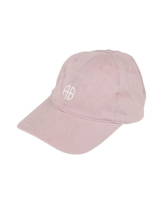Anine Bing Pink Hat Cotton