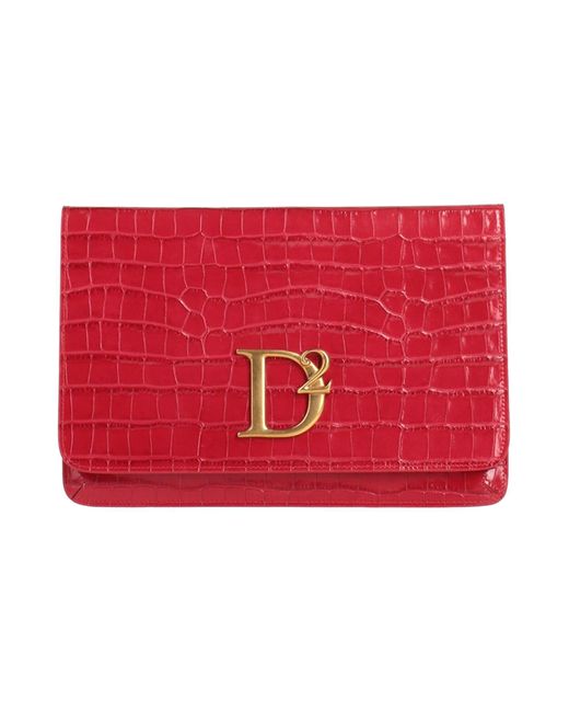 DSquared² Red Handbag Leather