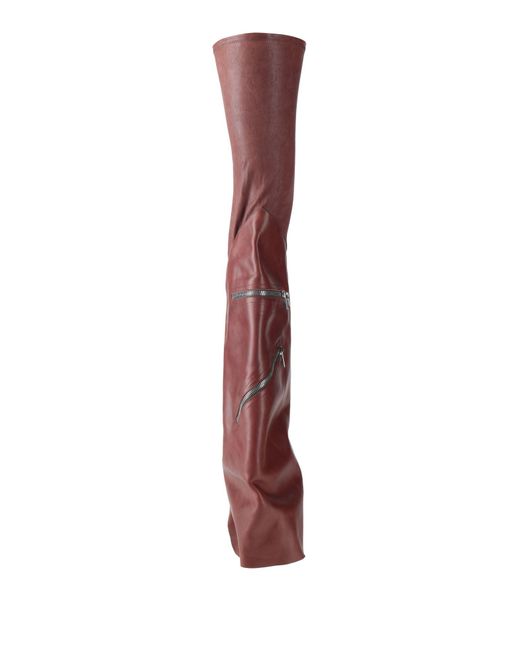Rick Owens Purple Boot Leather