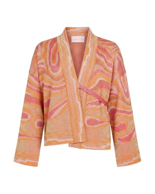 Circus Hotel Pink Cardigan Viscose, Polyester