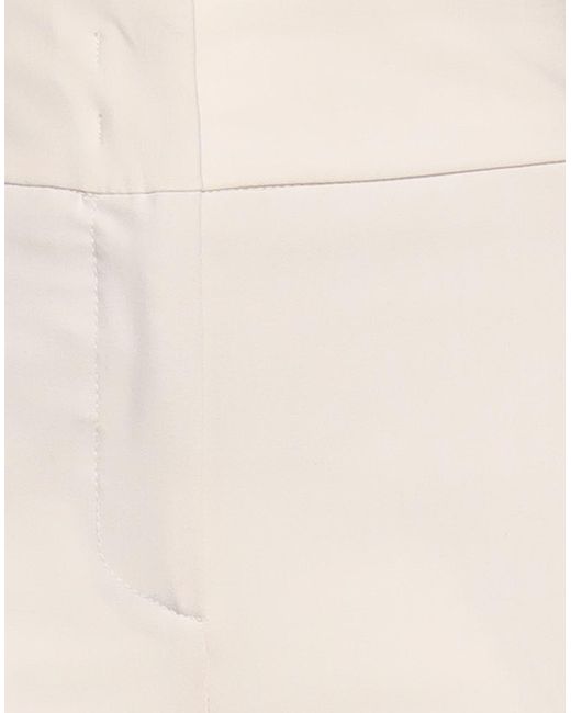 .., merci italia White Pants Polyester, Viscose, Wool, Elastane