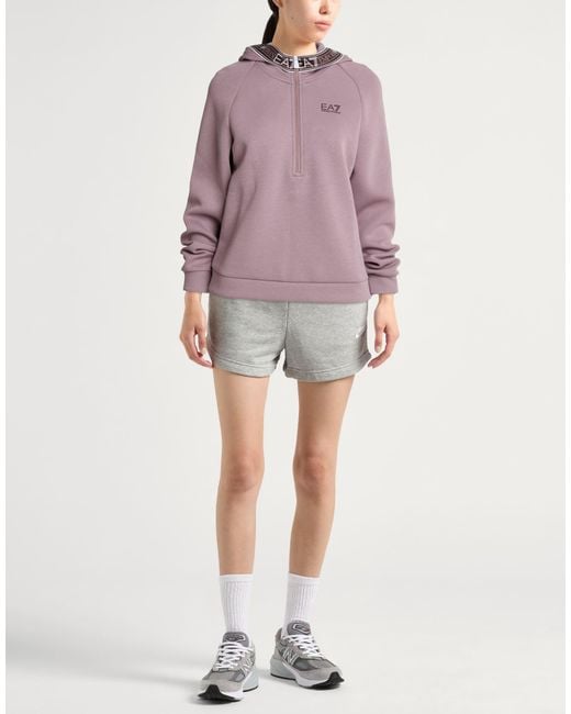 EA7 Purple Lilac Sweatshirt Cotton, Polyester