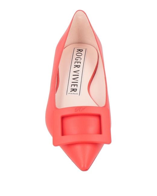 Roger Vivier Red Ballet Flats