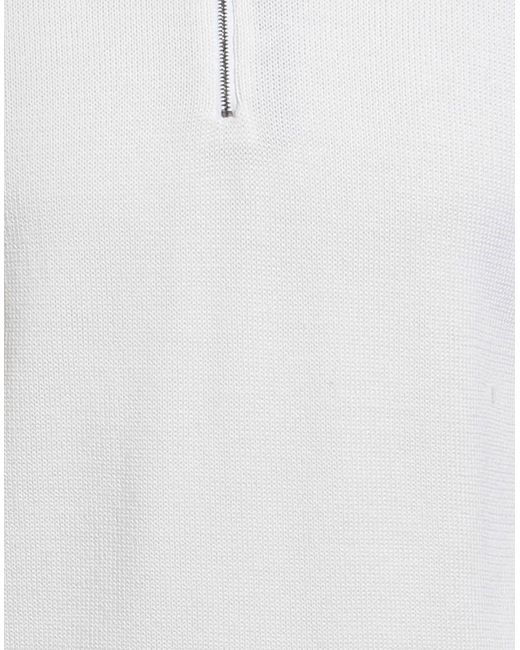 Moorer White Sweater Wool for men
