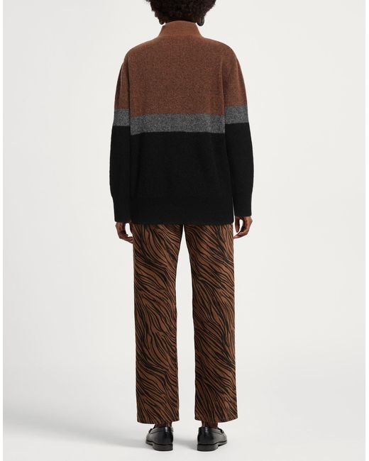 EMMA & GAIA Brown Rollkragenpullover