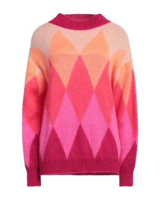 Kaos Pink Rollkragenpullover