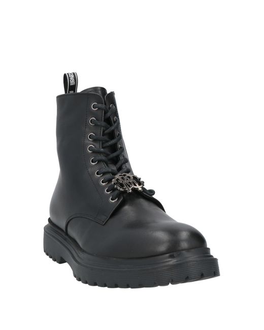 Roberto Cavalli Black Ankle Boots for men