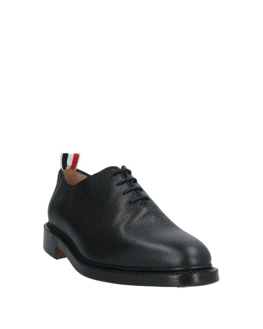 Thom Browne Black Lace-Up Shoes Leather for men