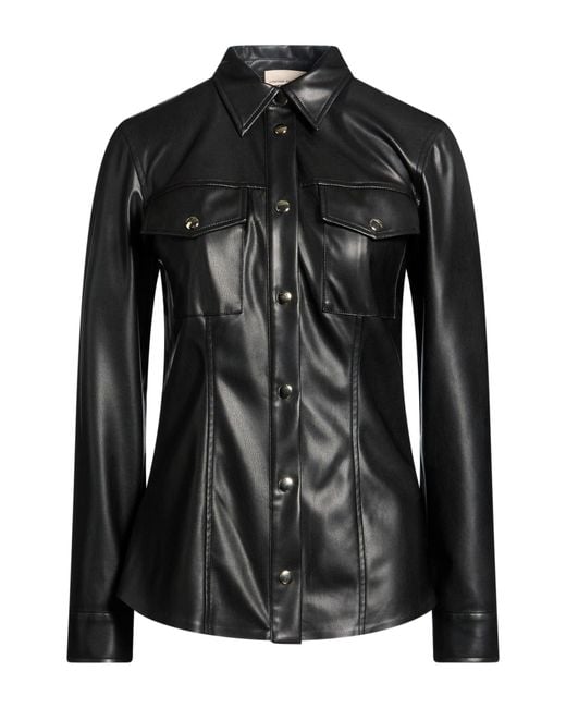 Semicouture Black Shirt Polyurethane