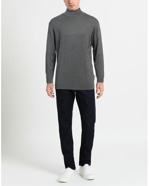 Berna Gray Turtleneck Viscose, Nylon for men