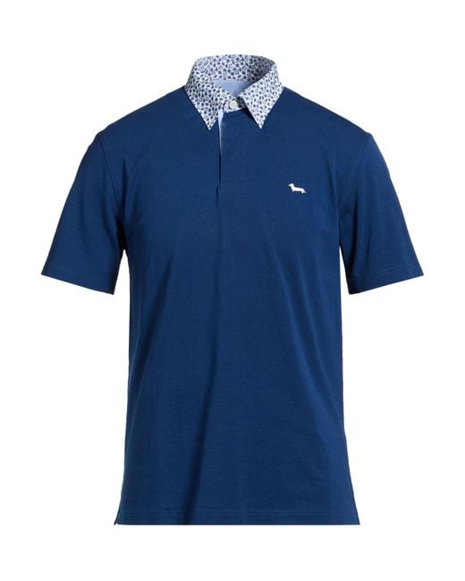 Harmont & Blaine Blue Polo Shirt Cotton for men