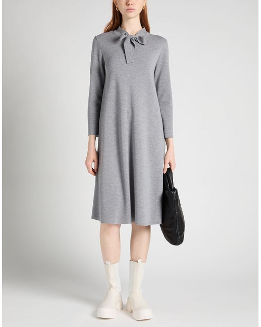 Thom Browne Gray Midi Dress