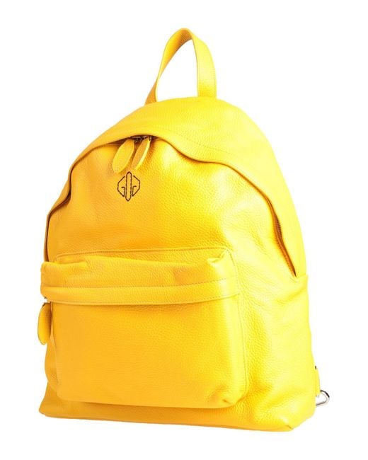Golden Goose Deluxe Brand Yellow Backpack