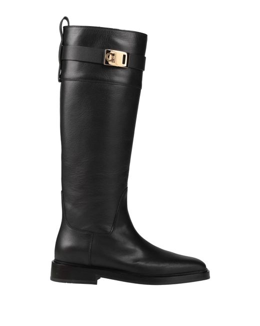 Ferragamo Black Boot Calfskin