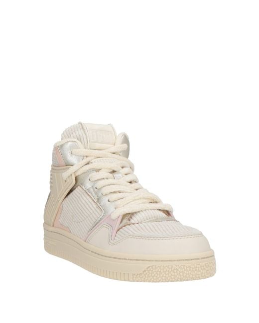 Philippe Model Natural Cream Sneakers Leather, Rubber, Textile Fibers