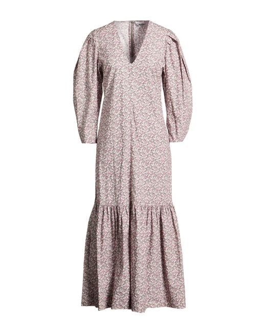 Ganni Multicolor Maxi Dress Organic Cotton