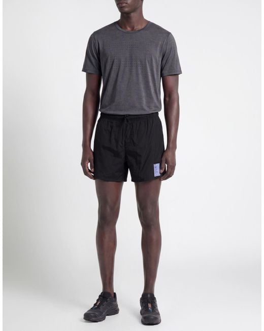 Satisfy Black Shorts & Bermuda Shorts Polyamide, Elastane for men