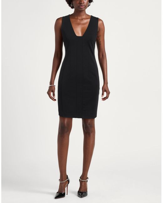 Liu Jo Black Mini Dress Viscose, Polyamide, Elastane
