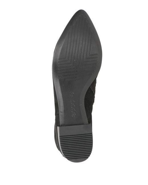 Ecco Black Ankle Boots Leather