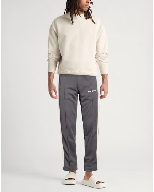 Palm Angels Gray Pants Polyester for men