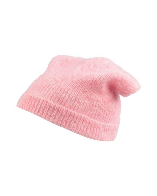 Sandro Hat Mohair Wool, Polyamide, Wool in Pink | Lyst display picture 2