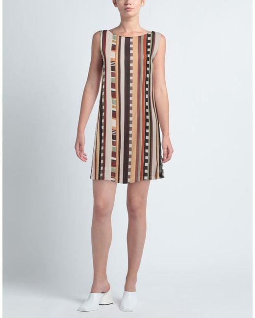 Maliparmi Natural Mini Dress