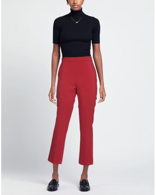 Max Mara Red Trouser