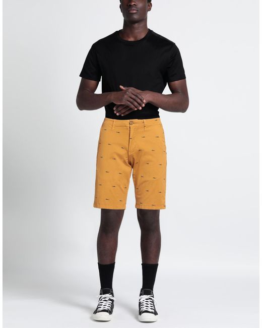Impure Orange Shorts & Bermuda Shorts Cotton, Elastane for men