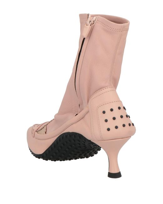 Tod's Pink Ankle Boots