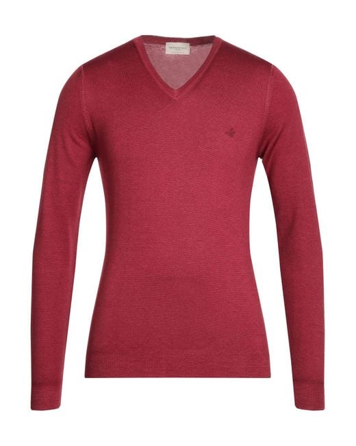 Brooksfield Red Sweater for men