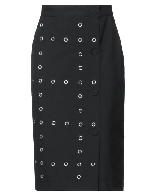 Covert Black Midi Skirt
