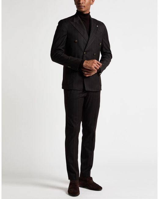 Traje Bharnaba de hombre de color Black