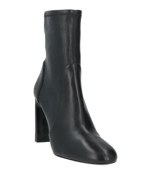 Stuart Weitzman Black Ankle Boots Leather