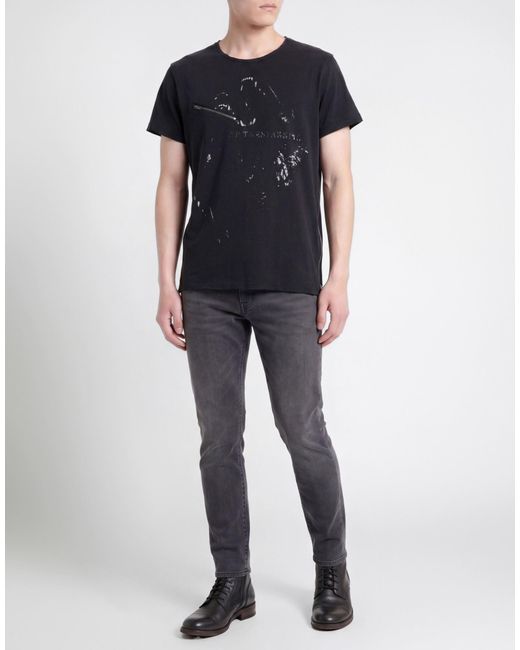 John Varvatos Black T-Shirt Organic Cotton for men