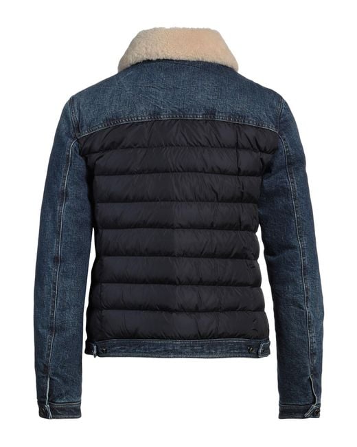 Moorer Blue Midnight Puffer Cotton, Elastane, Polyester, Shearling for men