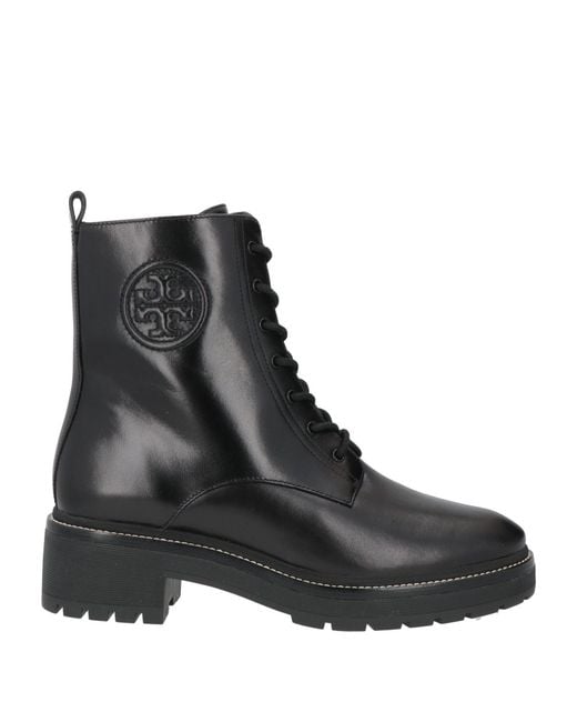 Tory Burch Black Ankle Boots Leather