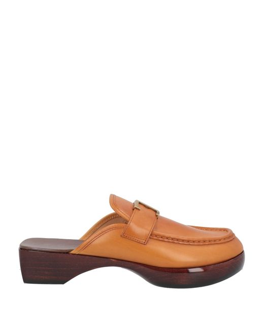 Tod's Brown Mules & Clogs