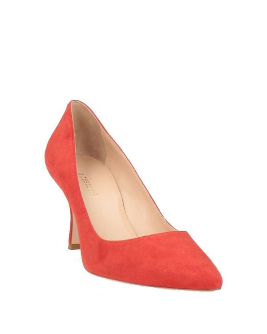 Testoni Red Pumps Leather