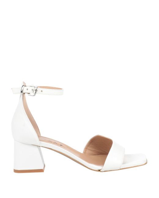 Mally White Sandals
