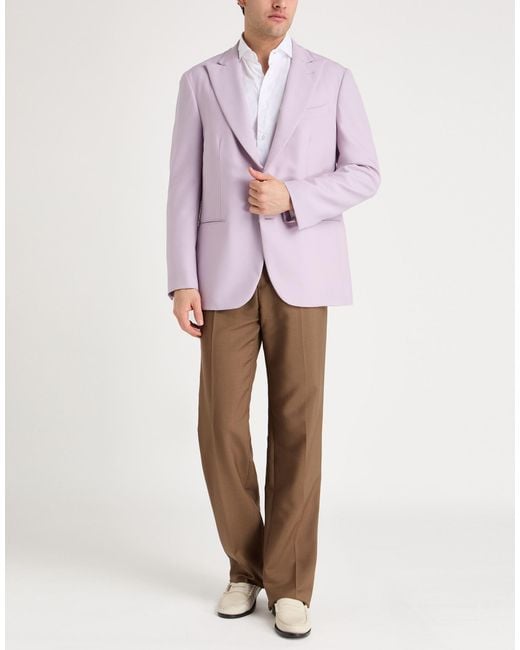 Boglioli Purple Blazer Virgin Wool for men