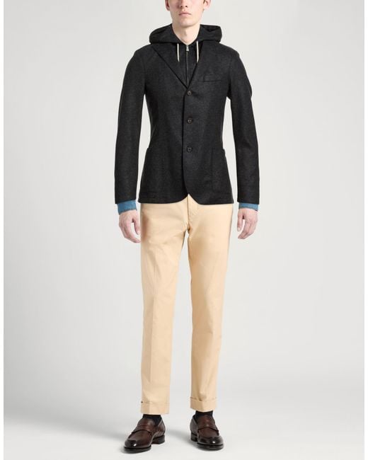 Eleventy Black Jacket Wool, Polyamide for men