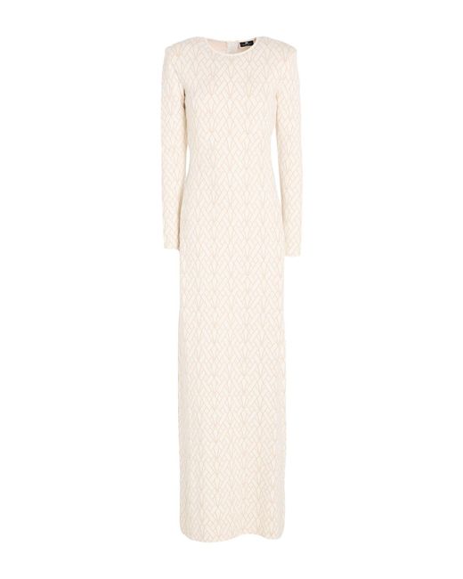 Elisabetta Franchi White Maxi Dresses