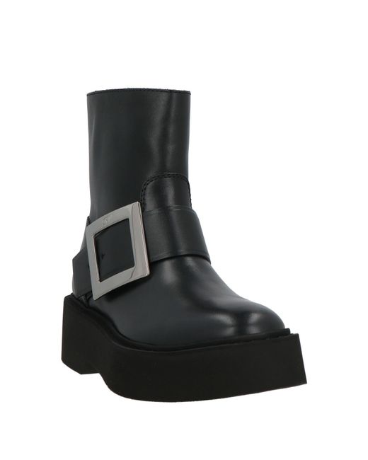 Roger Vivier Black Ankle Boots Leather