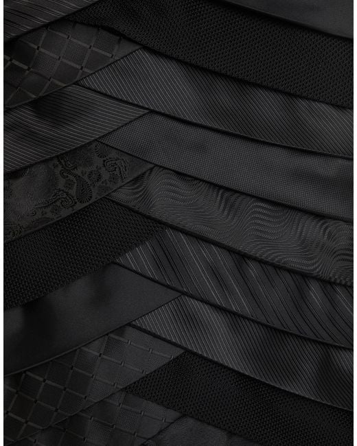 Coperni Black Mini Dress Acetate, Polyamide, Elastane