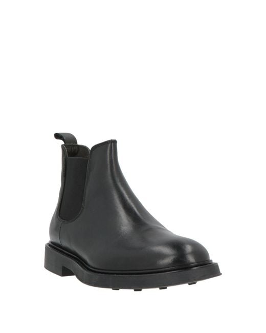 Fedeni Black Ankle Boots Leather for men