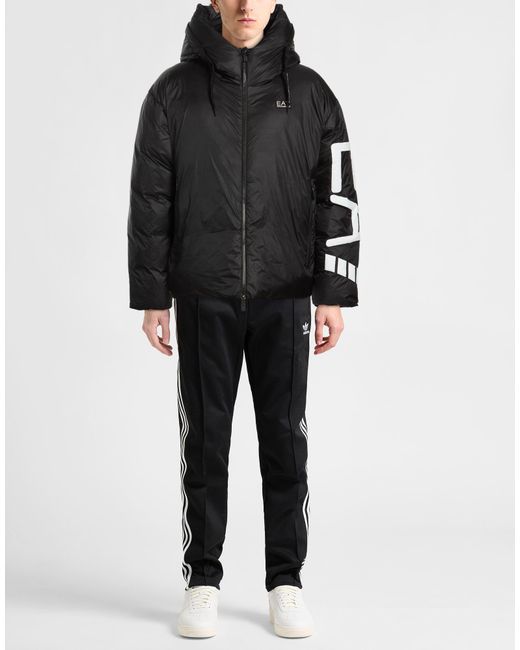 EA7 Black Puffers for men