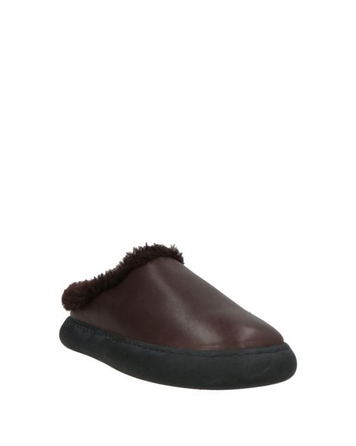 Officine Creative Brown Dark Mules & Clogs Leather