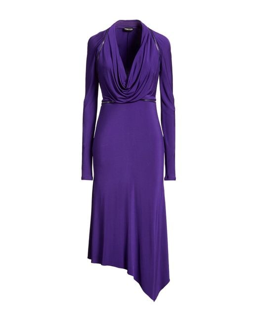 Tom Ford Purple Midi Dress